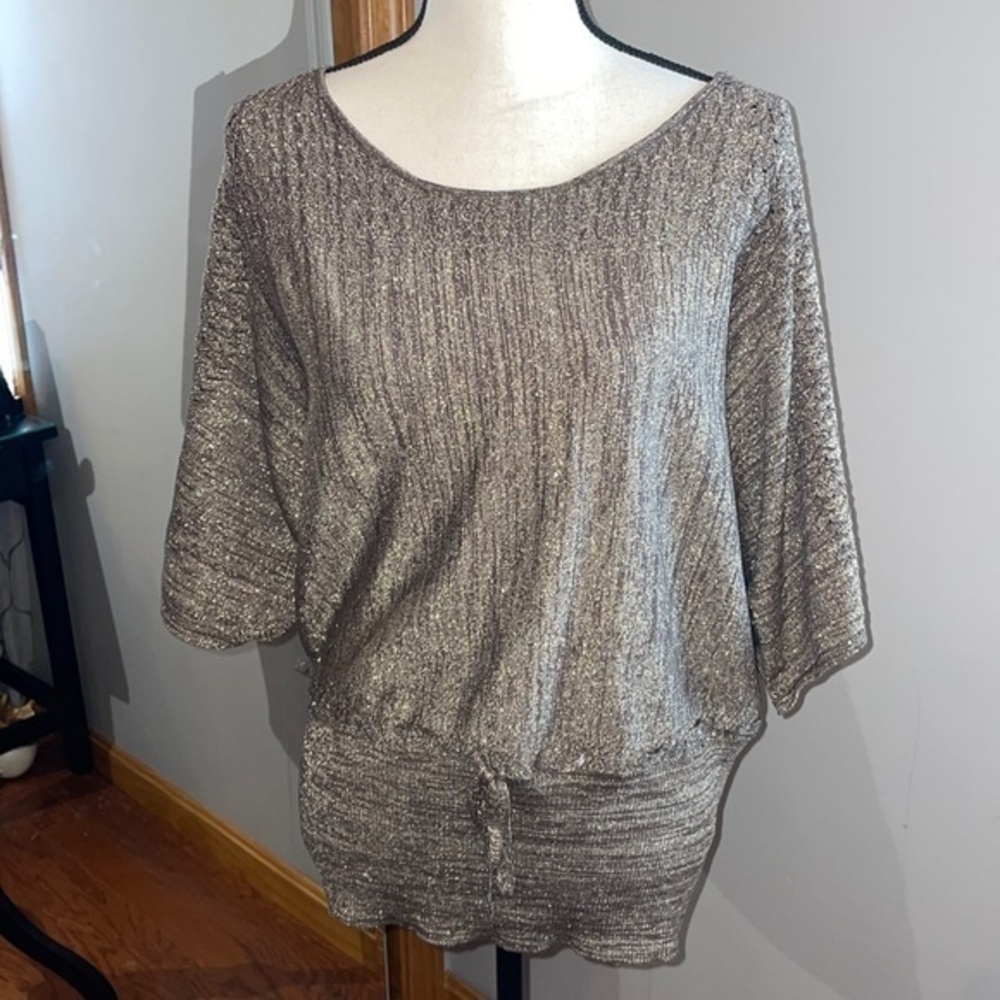 NWOT UNITED STATES SWEATER IN BROWN‎ & GOLD SIZE XL
